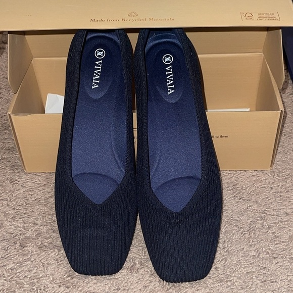 NWTIB VIVAIA Margot 2.0 Women's Navy Blue Flats Sz. 8/ 39 Euro - Picture 10 of 15